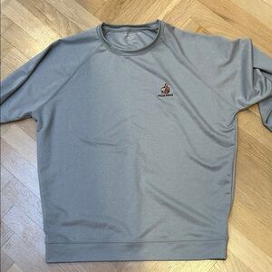 Holderness & Bourne Gray Crewneck Sweatshirt with Fields Ranch Logo